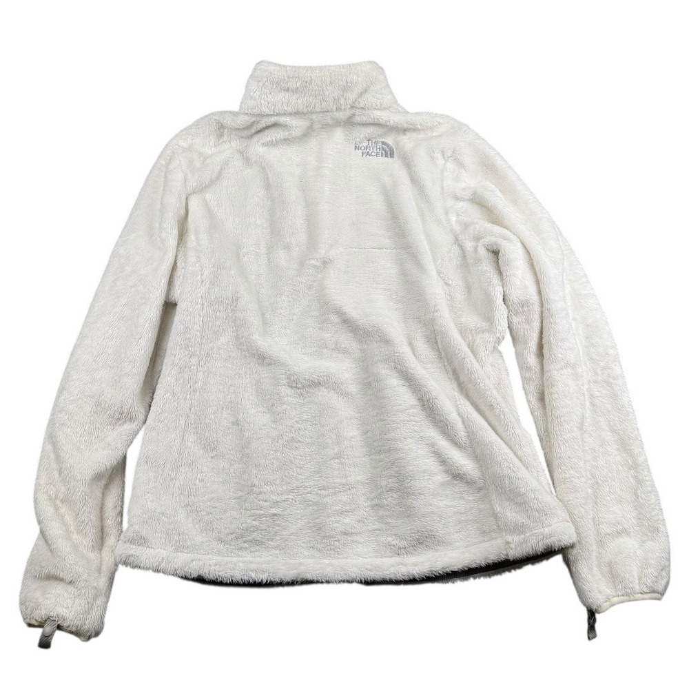 The North Face Fuzzy Fleece Jacket White Full Zip Women's L Regular 199 - Picture 7 of 8